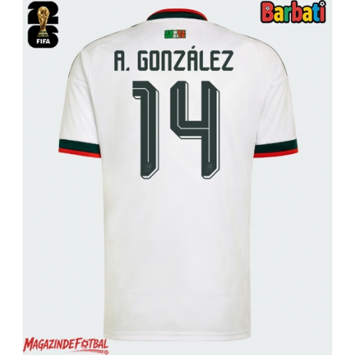 Mexic Armando Gonzalez #14 Tricou Fotbal Replică Mondial 2026 Barbati Deplasare Mexic Armando Gonzalez #14 Tricou Fotbal Replică Mondial 2026 Barbati Deplasare